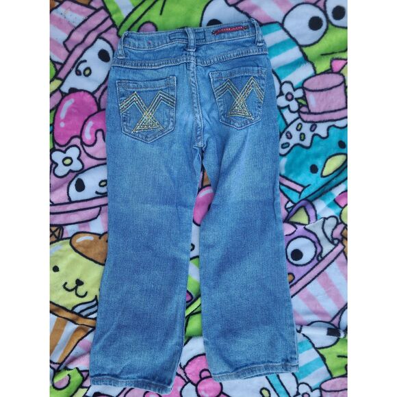 Vigoss Jeans Size 5 Kids Juniors Girls Boys Toddlers Sparkly Sequined Y2K Pants - Picture 5 of 7